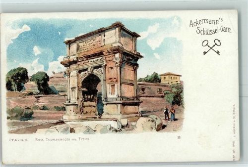 Roma Triumphbogen des Titus Ackermanns Schlüsselgarn 16