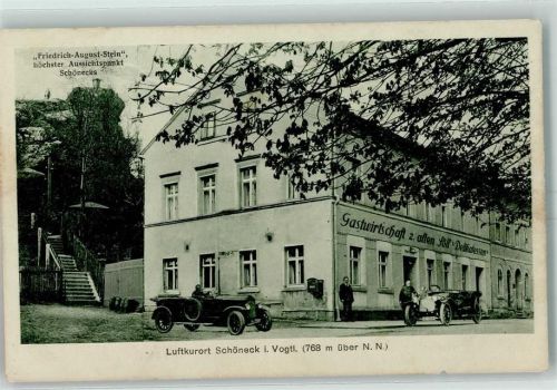 Schöneck Friedrich-August-Stein Gasthaus Zum alten Söll Bes. Max Berger