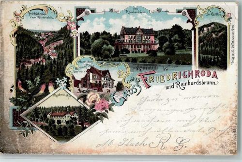 Friedrichroda 1899 Gruss aus -