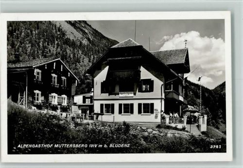 Bludenz 1938 Alpengasthof Muttersberg , Photo Risch-Lau 3783 , gute Erhaltung AK