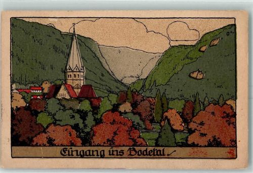 Thale Eingang ins Bodetal sign