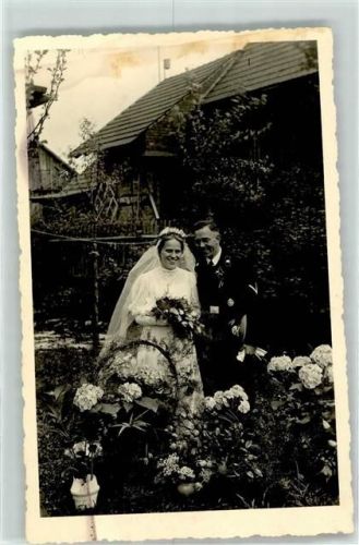 Hochzeit eines SS Mannes WK II AK SS Privatfoto AK