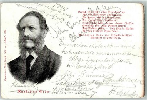 1899 Anastasius Grün Schriftsteller AK