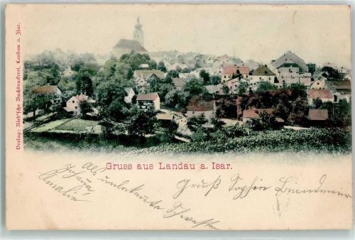 Landau 1899 Stadtpfarrkirche Maria Himmelfahrt