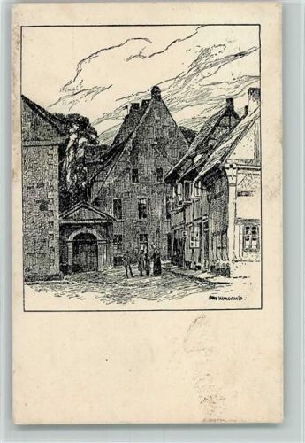Hameln 1927 Federzeichnung - Redenhof AK