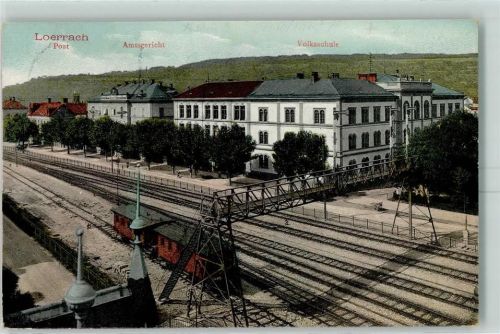 Lörrach Post Amtsgericht Volksschule Bahnhof