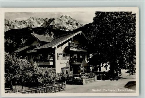 Partenkirchen 1936 Gasthof zur Linde , sehr gute Erhaltung AK