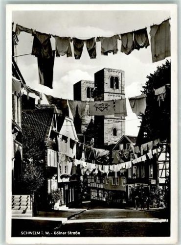 Schwelm Köllner Straße Wäscheleinen Heimatfest