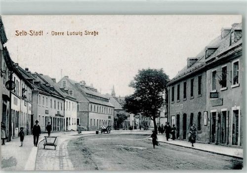 Selb Oberer Ludwigstraße Bollerwagen Pferdeanhänger
