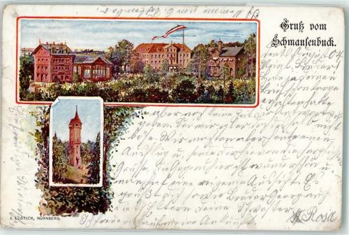 Nürnberg 1904 Schmausenbuck Aussichtsturm