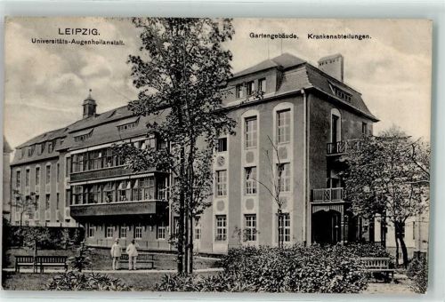 Weiden 195 Universitäts-Augenheilanstalt Gartengebäude Krankenabteilungen Park