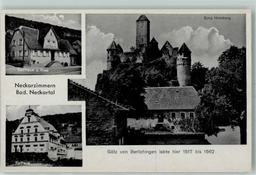 Neckarzimmern Gasthaus Zur Rose Burg Hornberg Götz von Berlichingen Rathaus