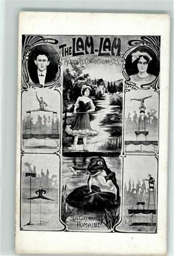 Jugendstil The Lam-Lam Frosch Akrobatik