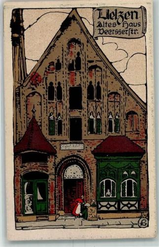 Uelzen Altes Haus Veersserstr. AK
