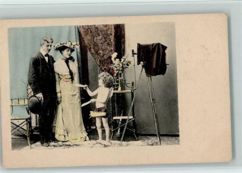 1900 Serie 195 Verlag K.V.i.B. Dess.2 - Amor als Fotograf AK