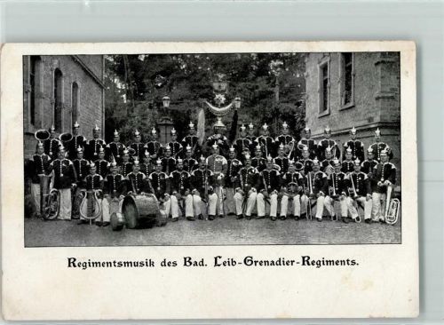 1905 Musikkapelle des Bad. Leib Grenadier Regiments AK