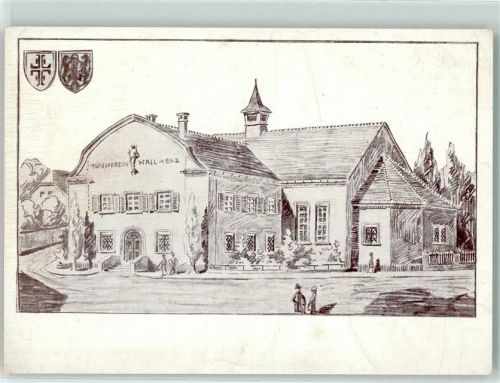 Hall 1862 Turnverein Turnhalle Wappen