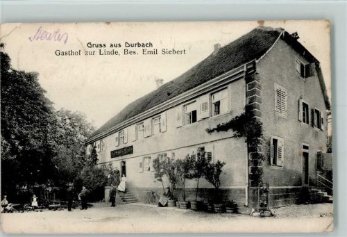 Durbach 1906 Gasthof zur Linde AK