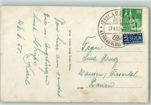 Lübeck SST Lübeck 43. Edeka Verbandstreffen 27.6.1950