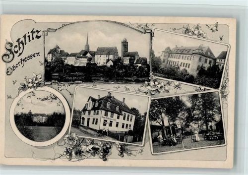 Schlitz Ortsansichten Burgen Ottoburg Gasthof Zum Deutschen Haus Mehrfachaufnahme