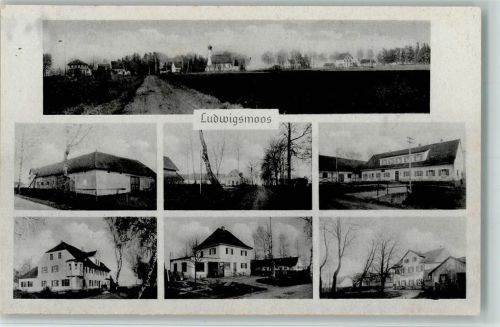 Ludwigsmoos 1943 Verschiedene Bilder von Gebäuden