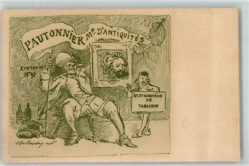 Paris 1900 Pautonnier Dantiquites Ruevavin 47 - Tod - Kunstschule