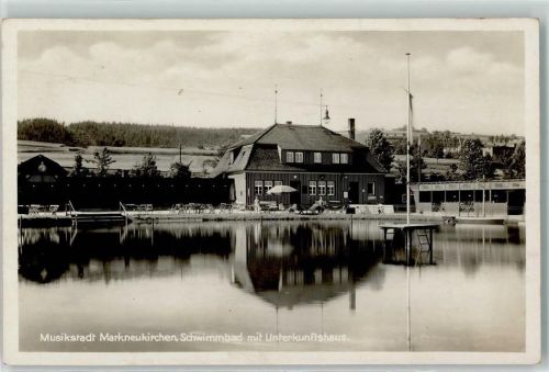 Markneukirchen Schwimmbad mit Unterkunftshaus