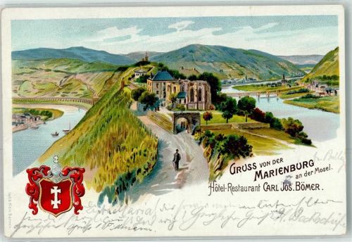 Zell Marienburg Hotel Resaurant Carl Jos. Bömer Wappen