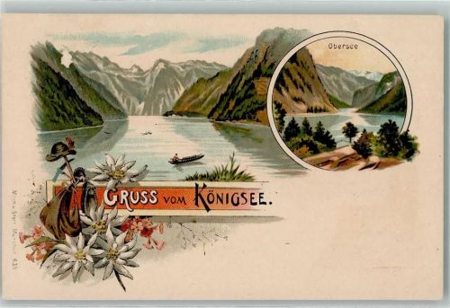 Schönau Königsee Obersee Edelweiss Ruderboot Verlag Moch & Stern