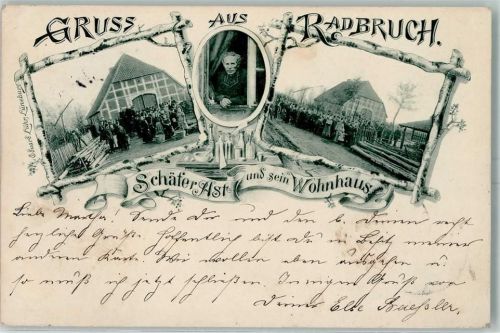 Radbruch 1897 Schäfer Ast und Wohnhaus AK
