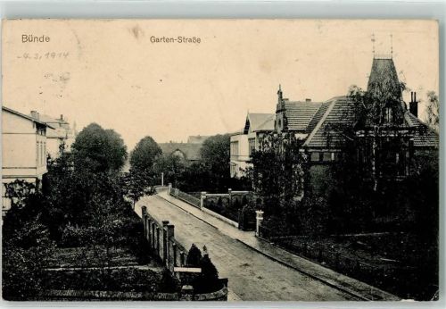 Bünde 1914 Gartenstraße