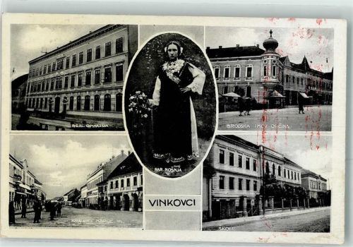 Vinkovci Real Gymasium Brodska Imcv Opcina Skole Tracht WK II Stempel