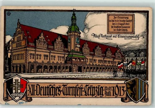Leipzig 1913 Altes Rathaus AK