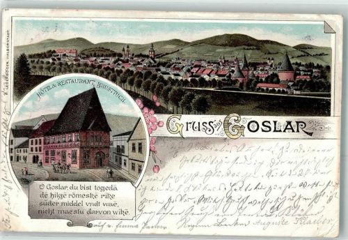 Goslar 1898 Hotel Gasthaus Brusttuch