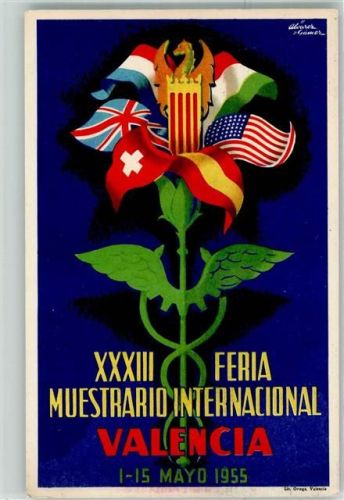 Valencia XXXVIII Feria Muestrario Internacional sign.