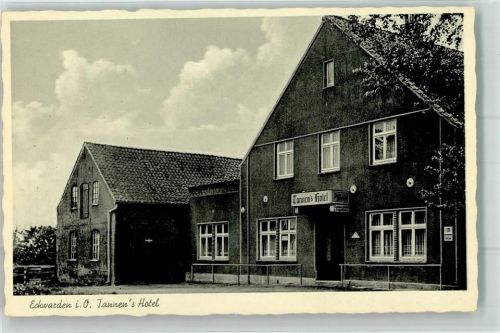 Eckwarden Tannen's Hotel Emailleschild
