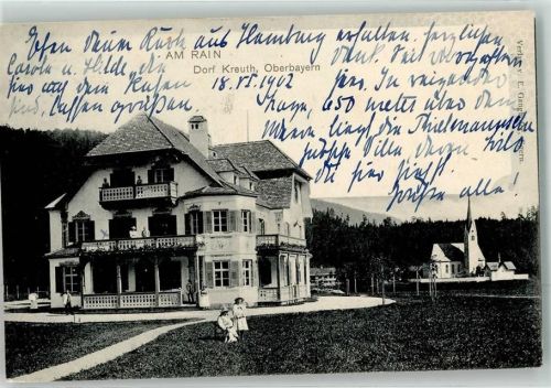 83700 W8185 Kreuth b Tegernsee 1902 - Am Rain