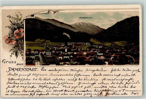 87509 W8970 Immenstadt i. Allgäu 1904 Lithographie