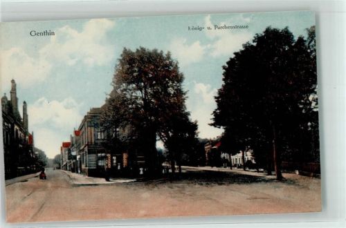 Genthin 1913 König- und Parchenstraße