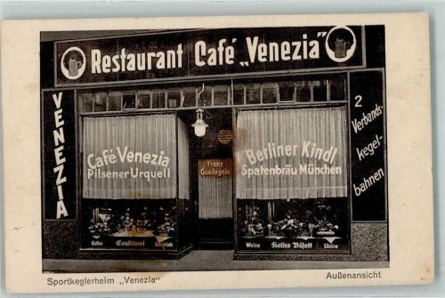 Kreuzberg Sportkeglerheim Venezia Cafe Inh Franz Guadagnin Lindenstraße 114