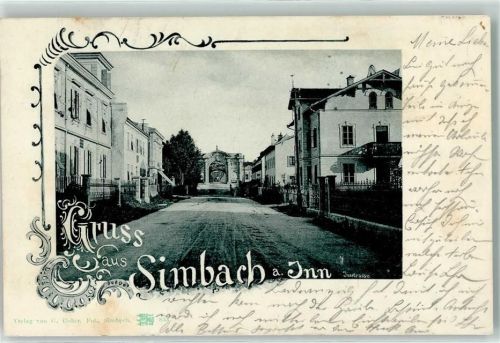 Simbach 1901 Innstraße Torbogen