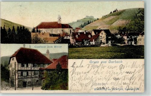Durbach 1901 Gasthaus Zum Ritter