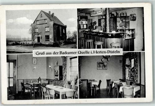 Disteln Gasthaus Backumer Quelle Heinz Sanders Kirchstraße 64