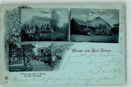 Bad Eilsen 1899 Villa Rinne Hotel Rinne Blick vom Hotel Rinne auf den Kursaal