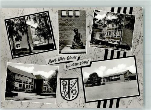 Hankensbüttel 1973 Wappen Karl-Söhle Schule AK