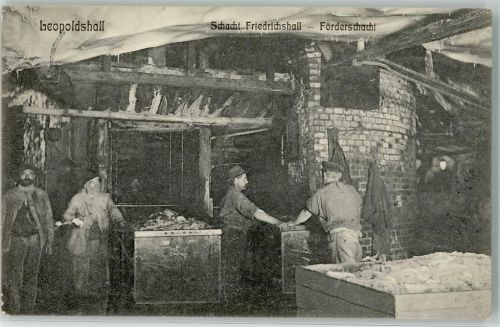 Leopoldshall 1908 Schacht Friedrichshall Förderschacht