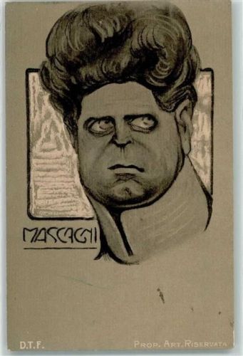 1905 Mascagni Karikatur Komponist D.T.F.
