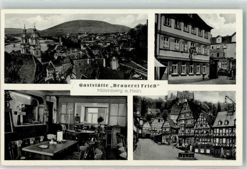 Miltenberg Gasthaus Brauerei Frieß Pächter Alois Klein Fachwerkhäuser