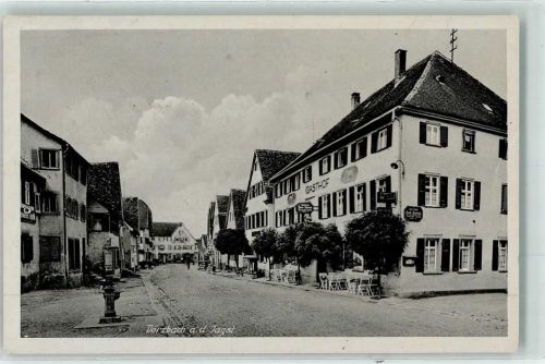Dörzbach Brunnen Gasthaus Emailleschild