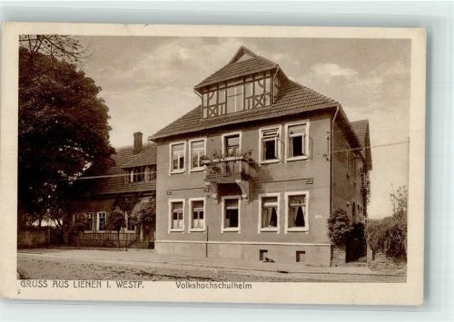 49536 W4543 Lienen , Westf Foto AK Volkshochschulheim